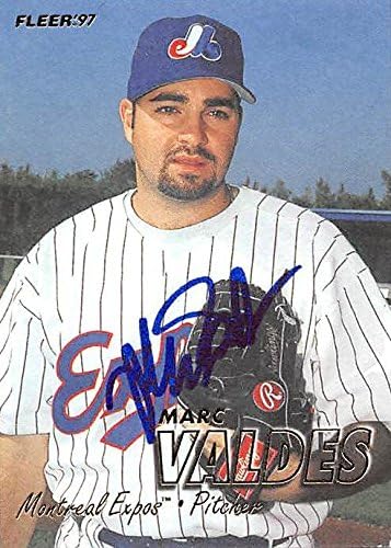 Sports Memorabilia Autograph Warehouse 245002 Marc Valdes Autographed Baseball Card - Montreal Expos FT 1997 Fleer - No. 618