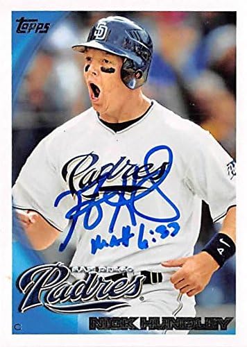 Sports Memorabilia Autograph Warehouse 301862 2010 Toops Nick Hundley Autographed No.371 Baseball Card - San Diego Padres