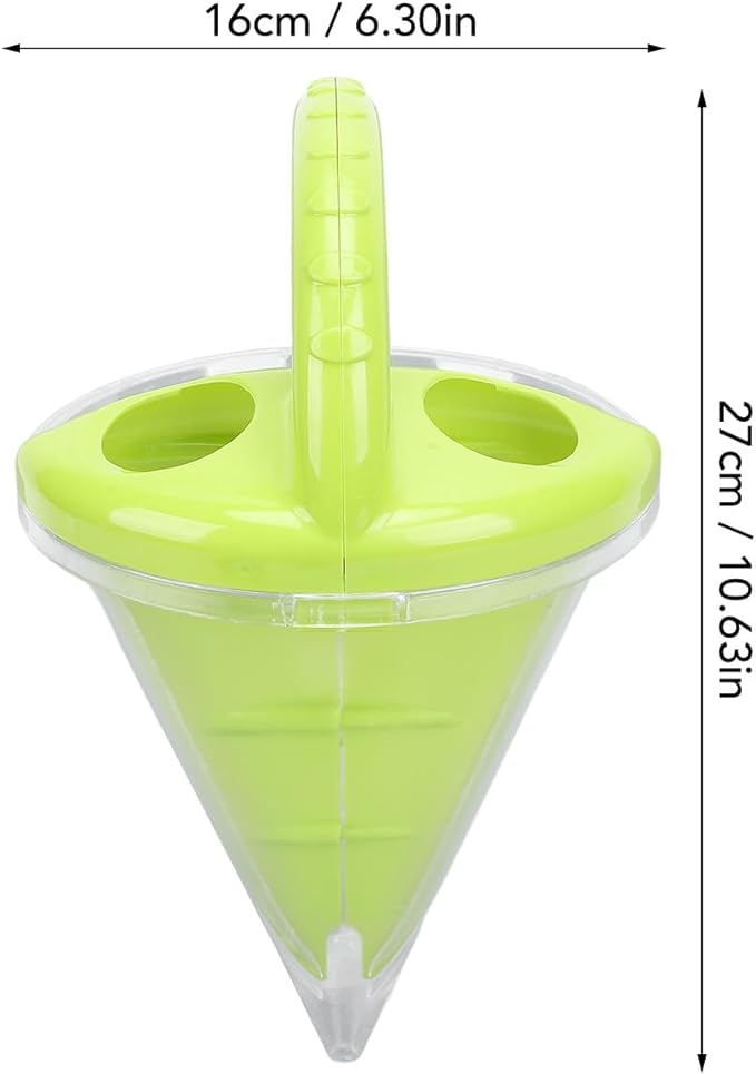 Sand Castle Funnel Toy - DIY Beach Mixing Tool for Kids Spilling Funnel Builder Set with 3D for Spectacular Sandcastle Creations - Outdoor Summer Beach Play (Green)