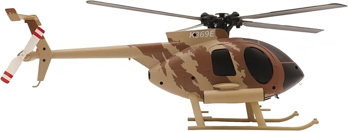 RC-ERA C184 MD500 RC Helicopter 4CH Single-Propeller Flybarless Optical Flow Gyro Stabilized Remote Control Helicopter RC Aircraft Model Toys for Adult
