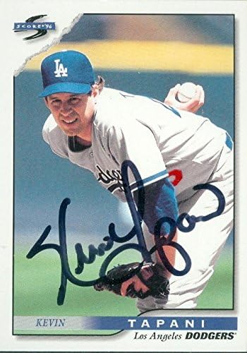 Autograph Warehouse 246134 Kevin Tapani Autographed Baseball Card - Los Angeles Dodgers 1996 Score - No. 218