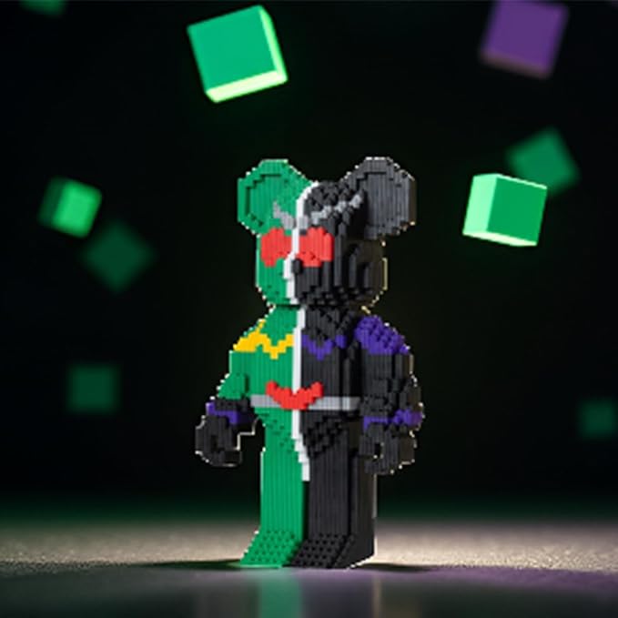 LNZDD Animal Masked Bear Building Blocks