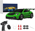 1/43 Scale RC Drift Car 2.4G Full Proportional 4WD Remote Control Car with Gyro Adjustable Speed &amp LED Lights Alloy RC Vehicle for Adult
