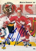 Sports Memorabilia Autograph Warehouse 67472 Martin Gendron Autographed Hockey Card Team Canada 1993 Upper Deck Juniors No. 259