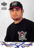 Sports Memorabilia Autograph Warehouse 244497 Mike Gonzalez Autographed Baseball Card - Pittsburgh Pirates FT 2002 Upper Deck Star Rookie - No. 537