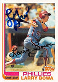 Sports Memorabilia Autograph Warehouse 247146 Larry Bowa Autographed Baseball Card - Philadelphia Phillies 1982 Topps - No. 515