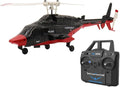 RC ERA A61 AirWolf 110-size Electric RC Helicopter RTF with 6-Axis Gyro for Stable Flight &amp 2.4GHZ Upgraded Radio TX - Micro Scale RC for Adult/Beginner/Advanced (Black/Red (ERA-A61-RTF-BR))