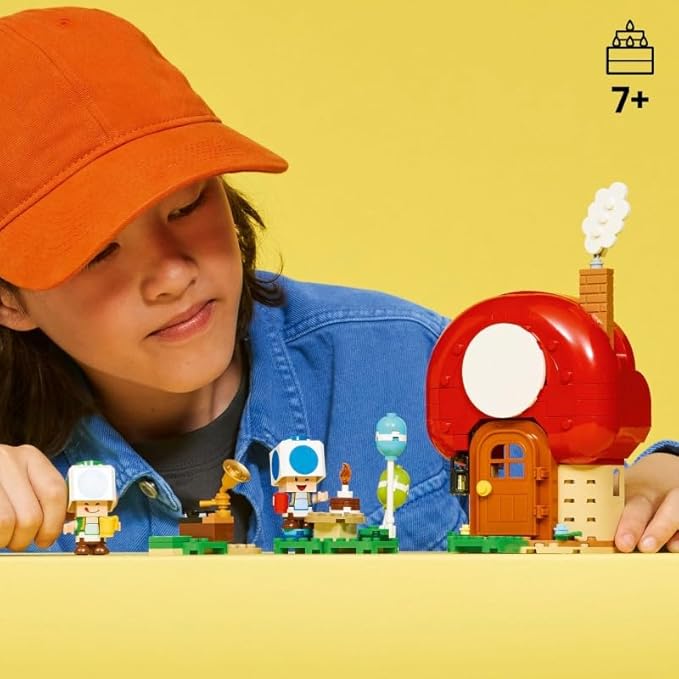 Lego Super Mario Kino House House Birthday Toy Gift Block Boys Girls 7 8 9 Year Old Elementary School Mario Toy Toy Game 72041