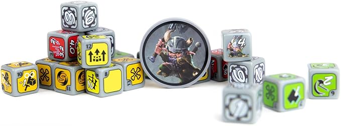 Too Many Bones Dice-Builder Strategic Fantasy RPG Game for Ages 14 and Up 1-4 Players