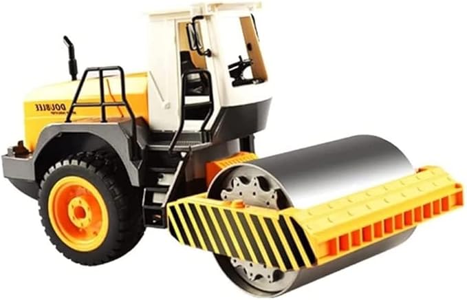 RC Truck Remote Control Road Roller Rigid Road Roller Heavy Duty Steamroller Boy Toy Car Rc Construction Site Vehicle Grader Alloy Model Rc Engineetruck Toys