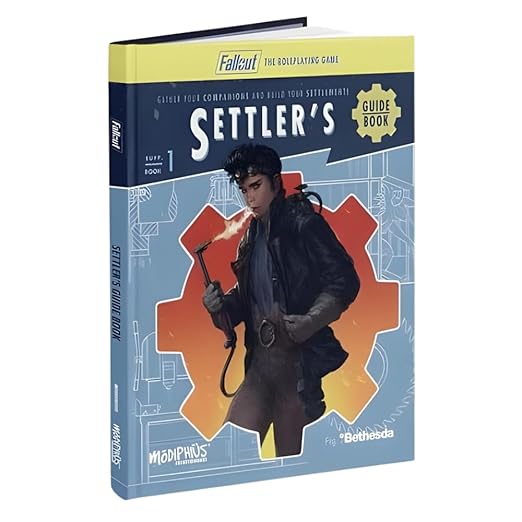 Modiphius: Fallout: The Roleplaying Game Settler's Guide Book - Expansion Hardcover RPG Book Content for Players &amp Gamemasters 192 Pages
