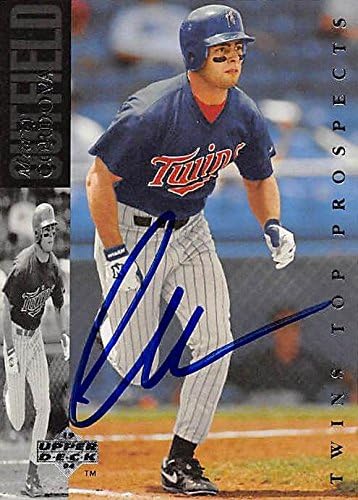 Sports Memorabilia Autograph Warehouse 245254 Marty Cordova Autographed Baseball Card - Minnesota Twins 1993 Upper Deck Top Prospects - No. 73