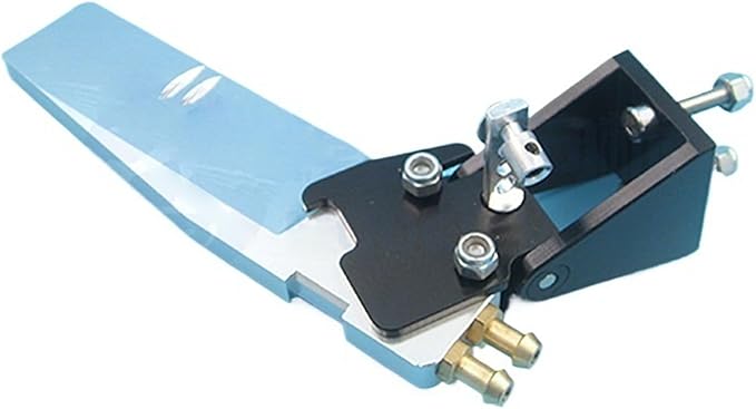 RC Boat Center Rudder System with Dual Water Inlets for 80 to 100cm CAT Twin Hull RC Boats Mid Mount Intake Rudder