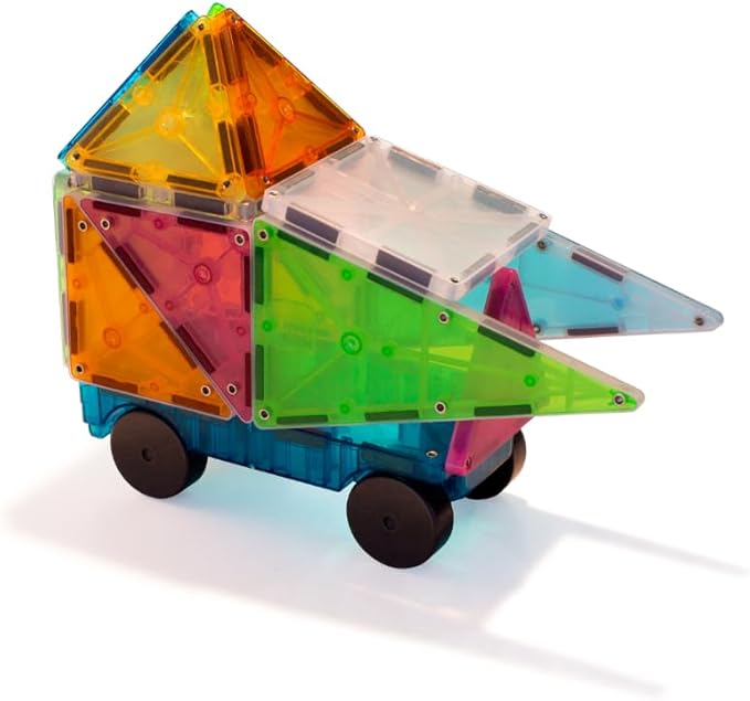 MAGNA-TILES Grand Prix 50-Piece Magnetic Construction Set The ORIGINAL Magnetic Building Brand