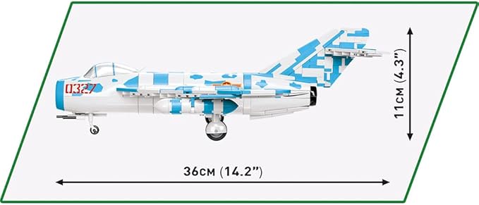COBI Historical Collection Vietnam War MIG-17 NATO Code Fresco Building Set 577 Pieces