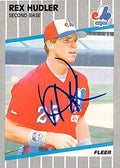 Autograph Warehouse 247164 Rex Hudler Autographed Baseball Card - Montreal Expos 1989 Fleer - No. 380