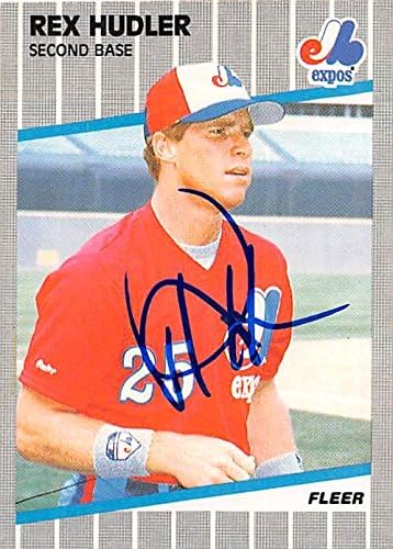 Autograph Warehouse 247164 Rex Hudler Autographed Baseball Card - Montreal Expos 1989 Fleer - No. 380