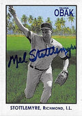 Sports Memorabilia Autograph Warehouse 302084 2010 Obak Mel Stottlemyre Autographed No.51 Baseball Card - New York Yankees