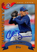 Sports Memorabilia Autograph Warehouse 302150 2002 Topps Chris Baker Autographed No.T154 Rookie Baseball Card - Toronto Blue Jays FT