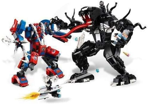 LEGO Super Heroes Marvel Spider Mech Vs. Venom 76115 Action Toy Building Kit with Web Shooter and Gripping Toy Claw Includes Spider-Man Minifigures Venom and Ghost Spider (604 Pieces)