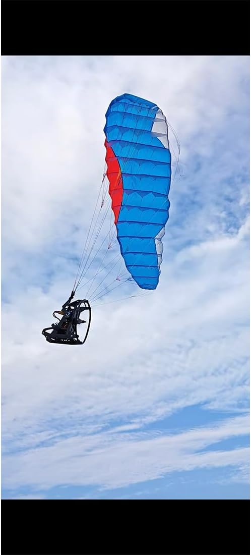 2.4G RC Paraglider with 1.8m Wingspan Nylon Canopy High-Altitude Stunt Flight Paraglider with Foldable Canopy 30 Mins Flight Time Ideal Gift for Outdoor Adventurer (RTF/Random Color)