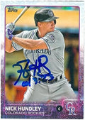 Sports Memorabilia Autograph Warehouse 247064 Nick Hundley Autographed Baseball Card - Colorado Rockies 2015 Topps - No. 680