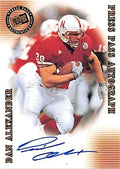 Autograph Warehouse 444606 University of Nebraska Omaha 2001 Press Pass Rookie 38 Dan Alexander Autographed Football Card
