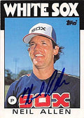 Sports Memorabilia Autograph Warehouse 247258 Neil Allen Autographed Baseball Card - Chicago White Sox 1986 Topps - No. 2T