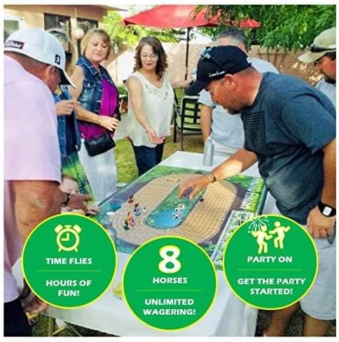 Horse Racing Board Game | Huge Vibrant Playing Surface | Lane Changing and Frequent Photo Finishes