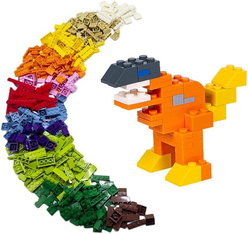 1200 Pieces Bulk Classic Building Blocks Set Compatible with Major Brands Basic Building Bricks Box Multiple Colors and Shapes Available