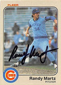 Sports Memorabilia Autograph Warehouse 245837 Randy Martz Autographed Baseball Card - Chicago Cubs 1983 Fleer - No. 501