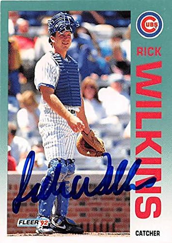 Sports Memorabilia Autograph Warehouse 248847 Rick Wilkins Autographed Baseball Card - Chicago Cubs 1992 Fleer - No. 397