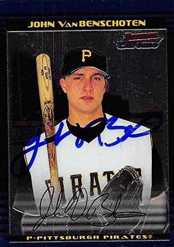 Sports Memorabilia Autograph Warehouse 244659 John VanBenschoten Autographed Baseball Card - Pittsburgh Pirates FT 2002 Bowman Chrome - No. 228 Rookie