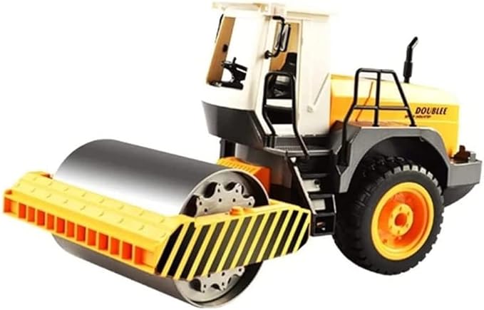 RC Truck Remote Control Road Roller Rigid Road Roller Heavy Duty Steamroller Boy Toy Car Rc Construction Site Vehicle Grader Alloy Model Rc Engineetruck Toys
