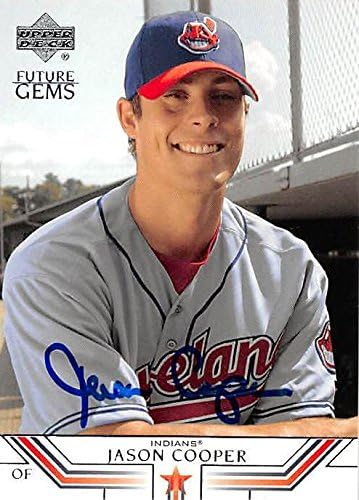 Sports Memorabilia Autograph Warehouse 244634 Jason Cooper Autographed Baseball Card - Cleveland Indians FT 2002 Upper Deck Future Gems - No. 10