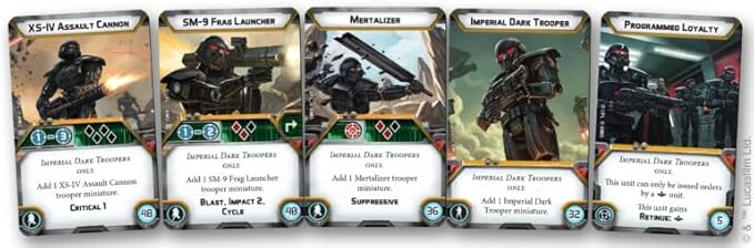 Asmodee Star Wars: Legion Imperial Dark Troopers Unit Expansion - Tabletop Miniatures Game Strategy Game for Kids and Adults Ages 14+ 2 Players 3 Hour Playtime