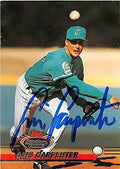 Autograph Warehouse 248290 CRIS Carpenter Autographed Baseball Card - Florida Marlins 1993 Topps Stadium Club - No. 706