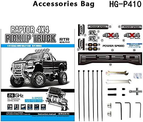 TOUCAN RC HOBBY US in Stock Hengguan 1/10 RC Hg Pickup Truck P410 4Wd Rally Racing Crawler Car 2.4G Radio Motor ES