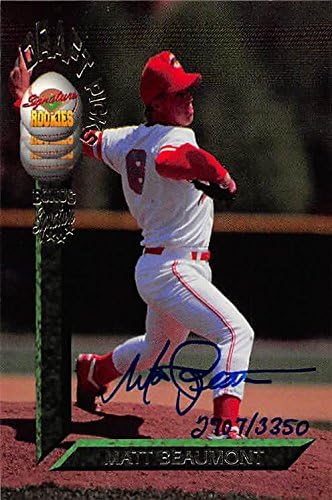 Sports Memorabilia Autograph Warehouse 248815 Matt Beaumont Autographed Baseball Card - California Angels 1994 Signature Rookies