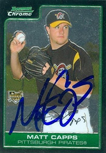 Sports Memorabilia Autograph Warehouse 302245 Matt Capps Autographed Baseball Card - Pittsburgh Pirates SC 2006 Bowman Chrome No. 205 Rookie
