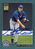 Sports Memorabilia Autograph Warehouse 343785 Gabe Gross Autographed Baseball Card - Toronto Blue Jays FT 2002 Topps No. T262
