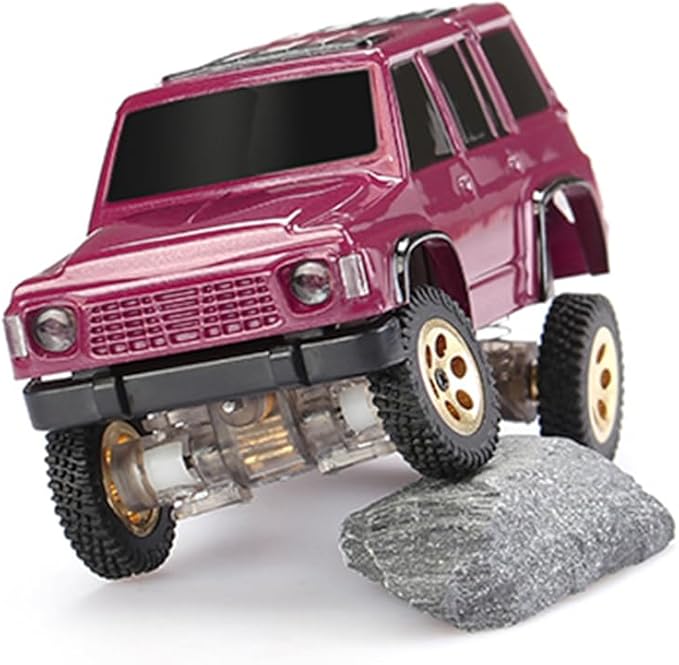 Mini RC Crawler Truck 4x4 1/64 Scale 2.5 KM/H RTR RC Car RC Rock Climbing Hobby Remote Control Car Off-Road Vehicle RC Buggy with LED Lights Ready-to-Run for Adults