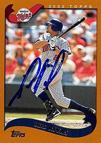 Sports Memorabilia Autograph Warehouse 246377 Luis Rivas Autographed Baseball Card - Minnesota Twins 2002 Topps - No. 596