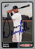Sports Memorabilia Autograph Warehouse 247851 Damian Rolls Autographed Baseball Card - Tampa Rays 2003 Topps Total Silver - No. 585