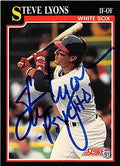 Sports Memorabilia Autograph Warehouse 247289 Steve Lyons Autographed Baseball Card - Chicago White Sox 1991 Score - No. 269 Inscribed Psycho