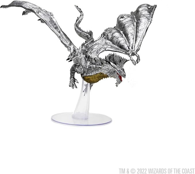 WizKids D&ampD Icons of the Realms: Adult Silver Dragon