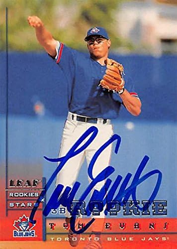 Sports Memorabilia Autograph Warehouse 301875 1998 Tom Evans Autographed No.245 Baseball Card - Toronto Blue Jays FT