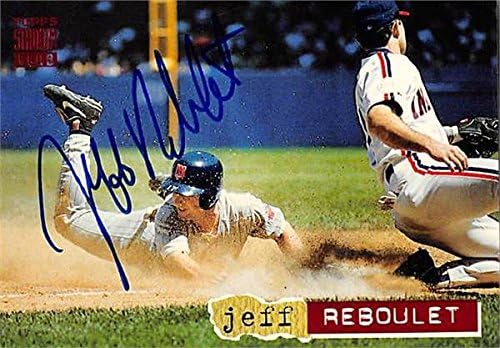 Sports Memorabilia Autograph Warehouse 246564 Jeff Reboulet Autographed Baseball Card - Minnesota Twins 1994 Topps Stadium Club - No. 183