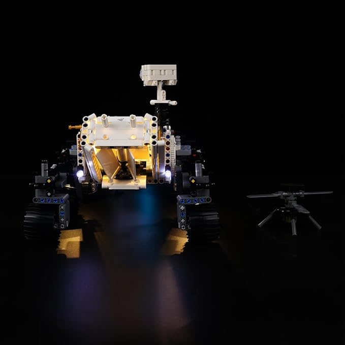 Kyglaring LED Lighting Kit for Lego Technic NASA Mars Rover 42158 Building Set (No Model) - Light Set Compatible with 42158 Perseverance Advanced - Without Building Set (Classic Version)