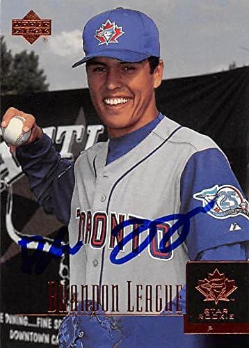 Sports Memorabilia Autograph Warehouse 302147 2001 Upper Deck Star Rookie Brandon League Autographed No.12 Baseball Card - Toronto Blue Jays FT